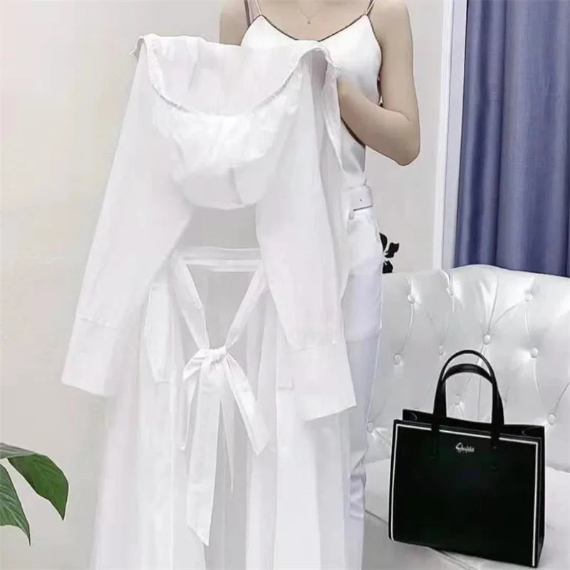 2025Spring Summer New Sunscreen Jacket Ladies Loose Hooded Windbreaker Western-Style Long Sun Protection Clothing Coat Women Top