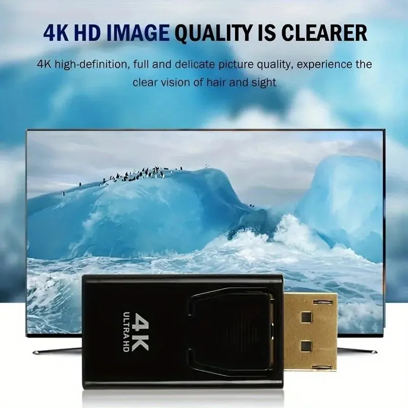 DP To HDTV 4K Connector DisplayPort DP Male to HDTV Female Adapter Converter Video Audio Plug Switch For Computer TV Laptop