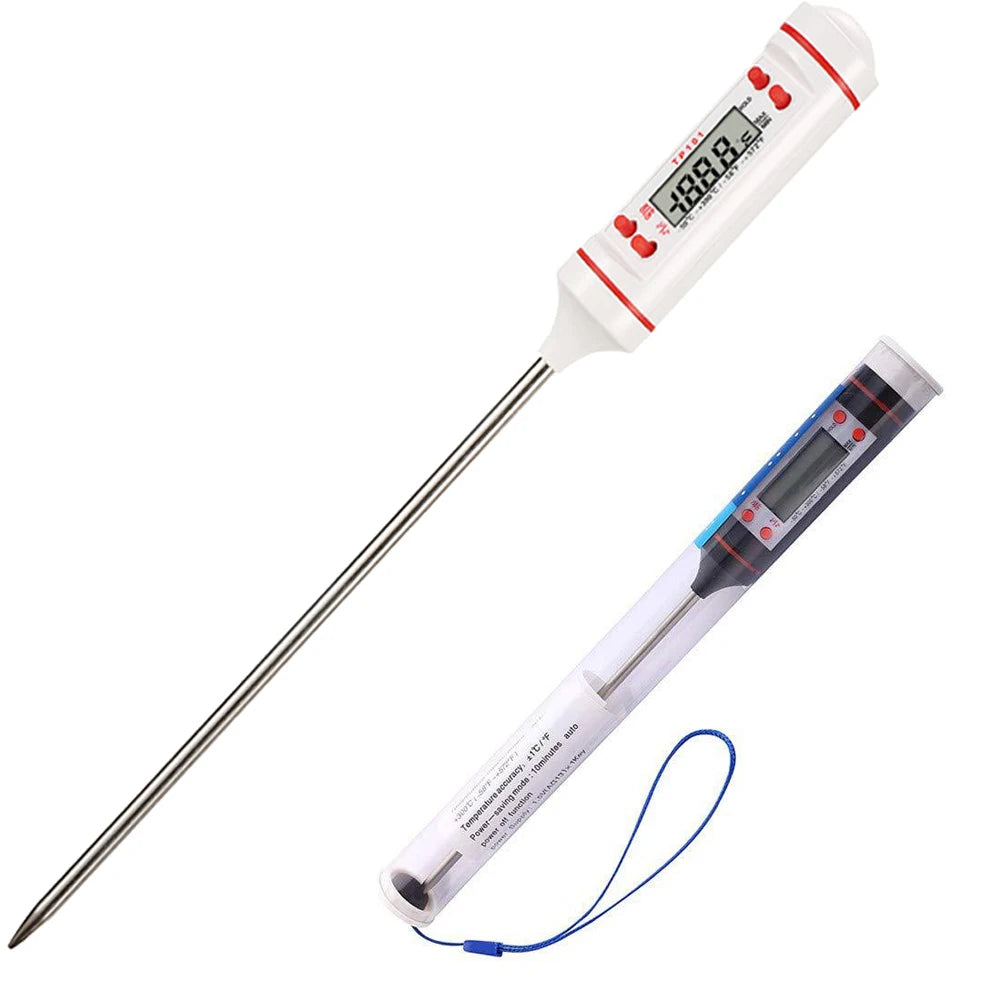Professional Digital Kitchen Thermometer Barbecue Water Oil Cooking Meat Food Thermometers 304 Stainless Steel Probe Tools