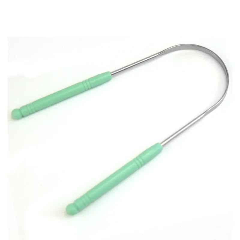 New Stainless Steel Tongue Scraper Oral Tongue Cleaner Brush Tongue Toothbrush Oral Hygiene High Quality Tounge Scraper