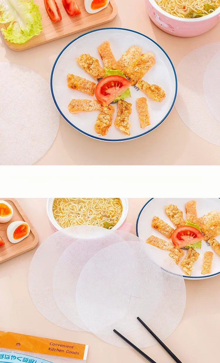 12/24/60pcs Disposable Soup Oil Absorbing Paper Food Soup Blotting Oil Health Filter Paper Food Grade Kitchen Gadgets Accessorie