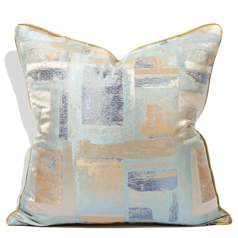 Stripe Jacquard Square Cushion Cover, Beige, Grey, Brown, Pillow Covers for Sofa, Car, Living Room, Hot Popular