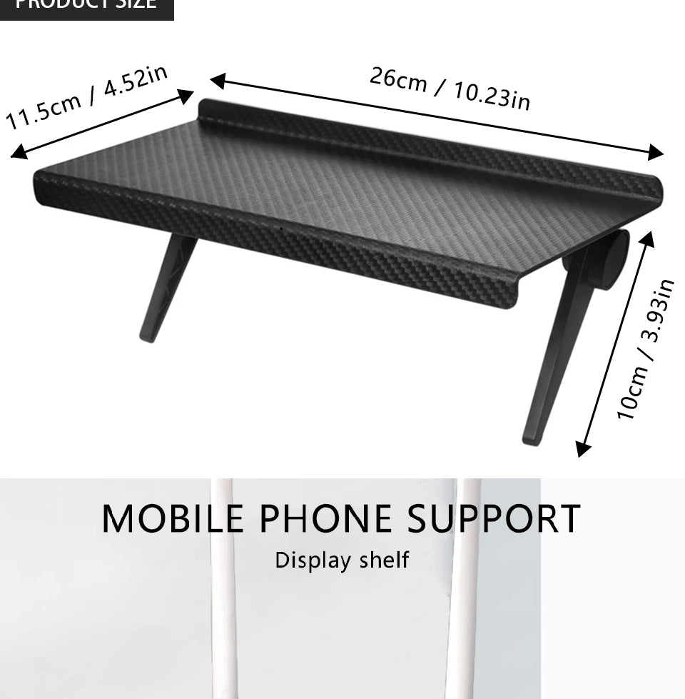 TV Screen Top Shelf Adjustable Computer Monitor Desktop Display Stand Storage Rack Holder Home Office Organizer