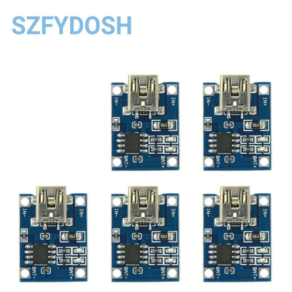5/10PCS Type-c Micro Mini USB 5V 1A 18650 TP4056 Lithium Battery Charger Module Charging Board With Protection Dual Functions