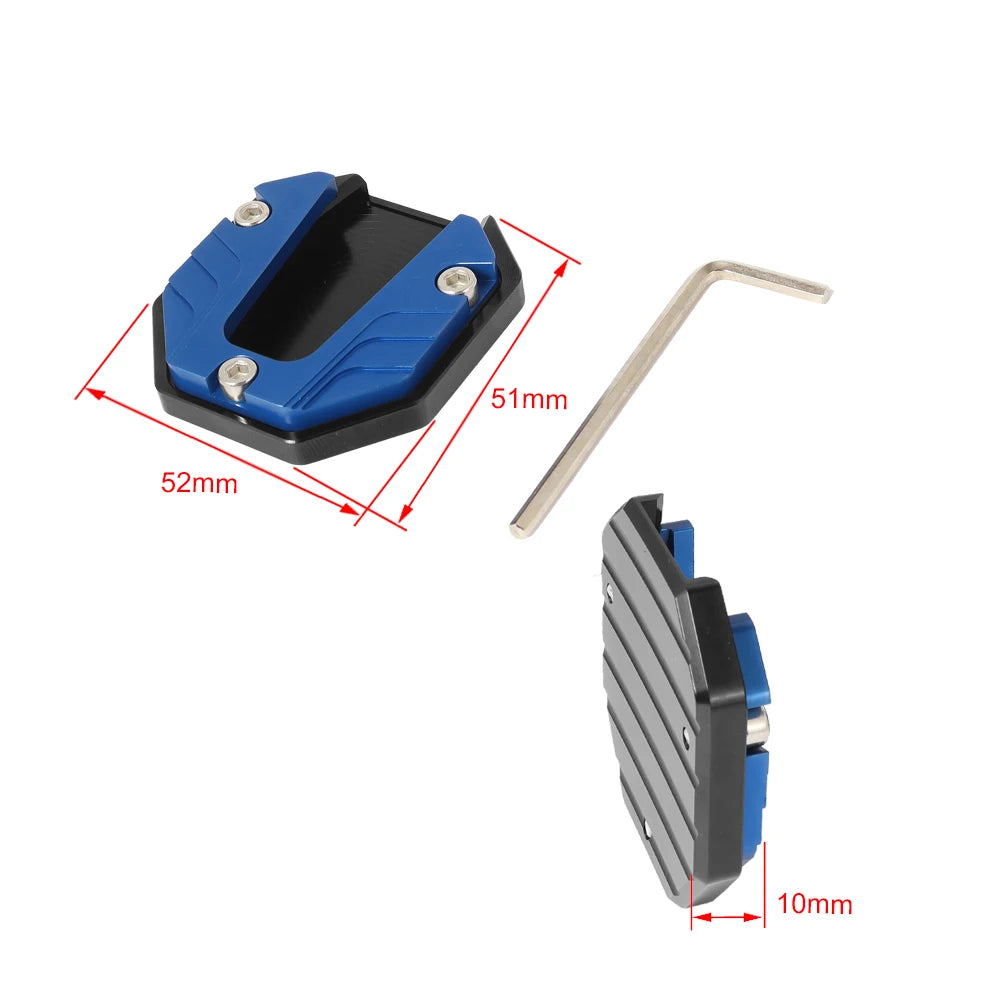Motorcycle Bikes Kickstand Extender Foot Side Stand Extension Foot Pad Support Plate Motorcycle Accessories