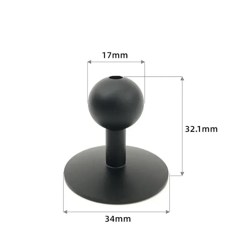 13mm 15mm 17mm Ball Head For Magnetic Car Phone Holder GPS Gravity Support Stand Mount Hook 360 Rotation Bracket Base