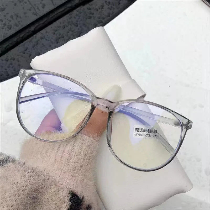 Transparent Computer Glasses Frame Women Men Anti Blue Light Round Eyewear Blocking Glasses Optical Spectacle Eyeglass