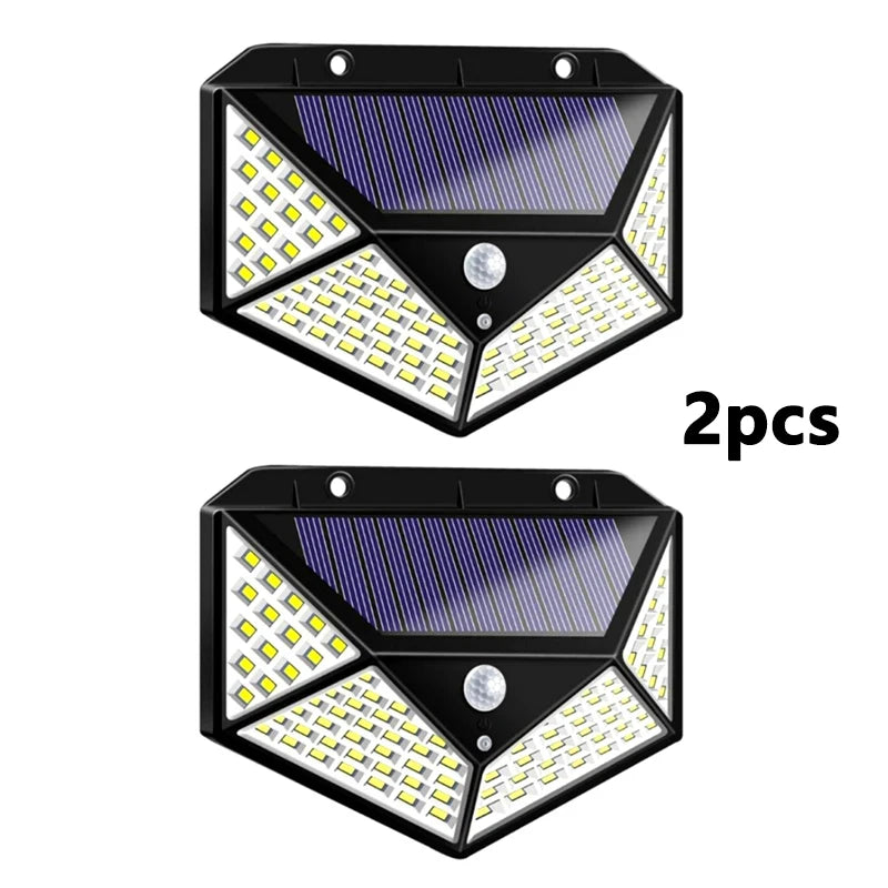 Solar Lights Outdoor Waterproof External LED Solar Lamp Motion Sensor Garden Lights Solar Power Sunlight Yard Wall Street Light