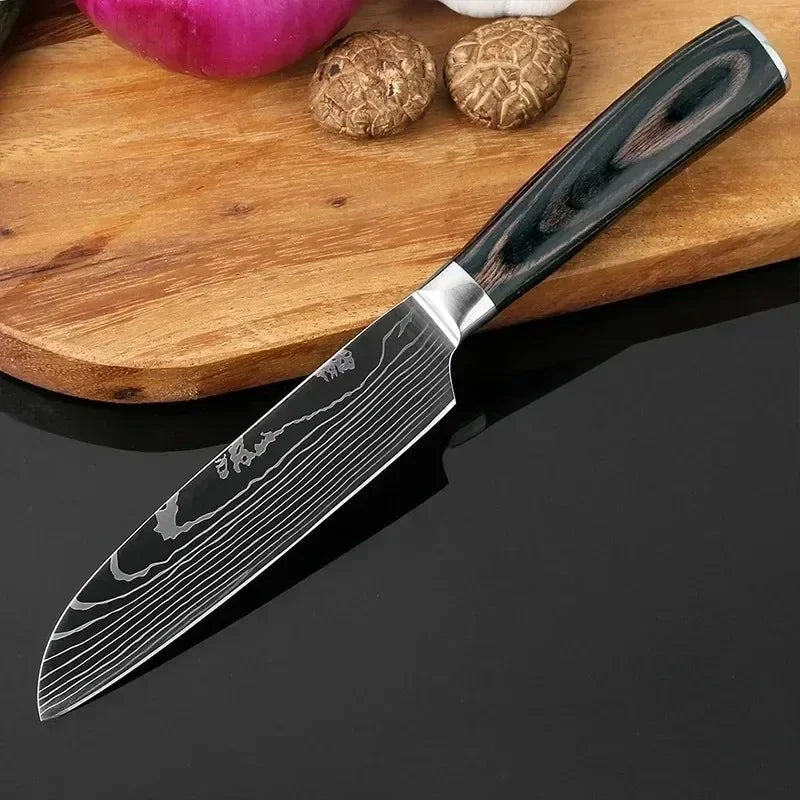 Kitchen Knives High Stainless Steel Chef Knife Slicing Butcher Boning Knife Cleaver Meat Vegetables Fruit Fish Filleting Knife