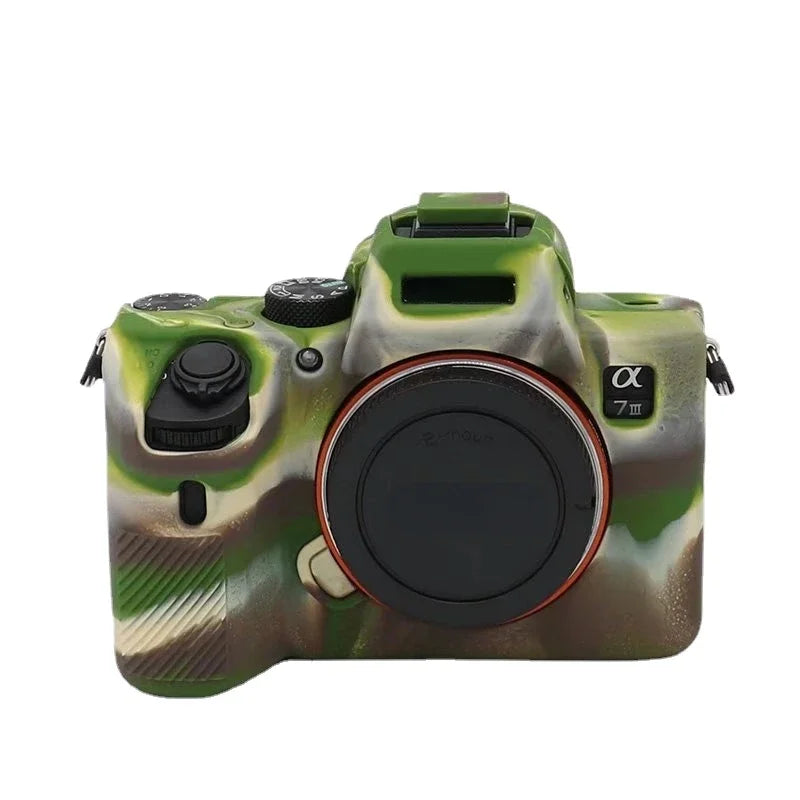 A7III Soft Silicone Rubber Camera Protective Body Case Cover For Sony A7 III A7RIII A7III A7M3 A7R3 A9 Camera Bag