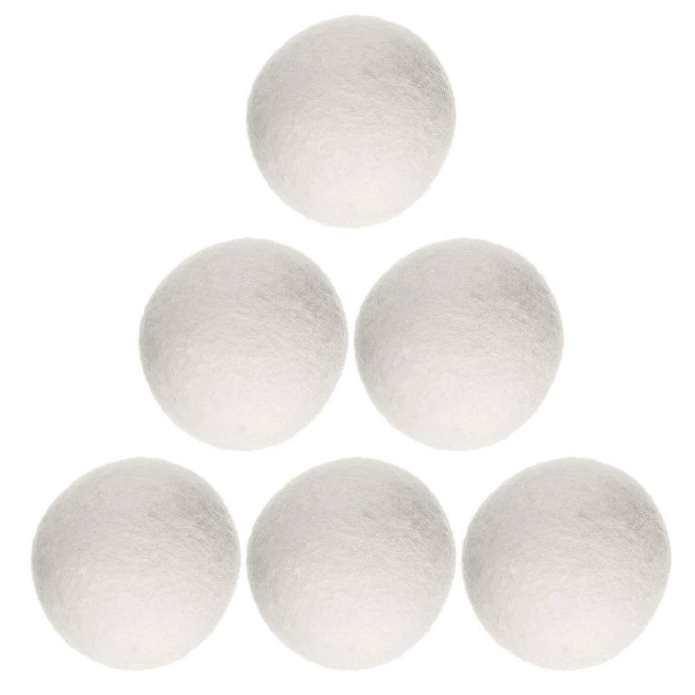 40-100pcs Laundry Balls Wrinkle Releasing Wool Pom-poms No Foam Natural Fabric Softener Handmade Deodorization Clothing Tools