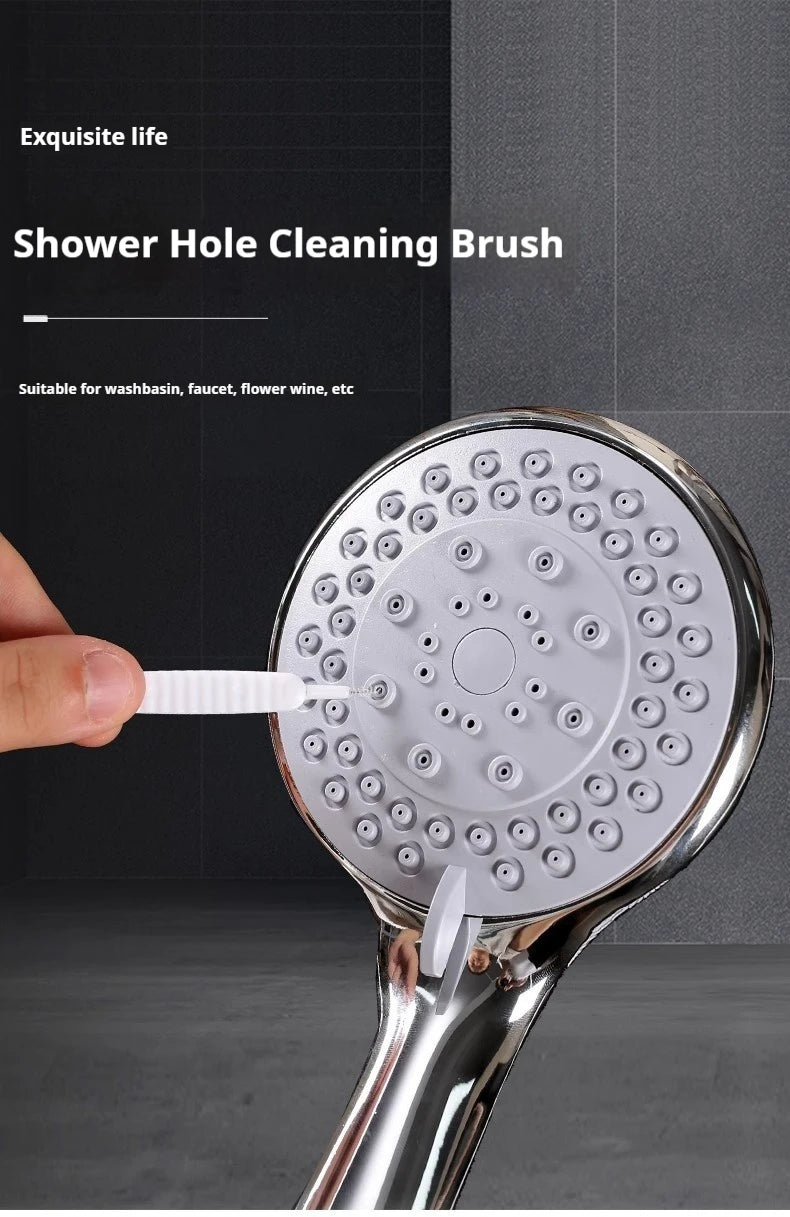 10-50 Shower Cleaning Brush Bathroom Micro Nylon Brush Nozzle Anti-clogging Cleaning Tools Bathroom Accessories