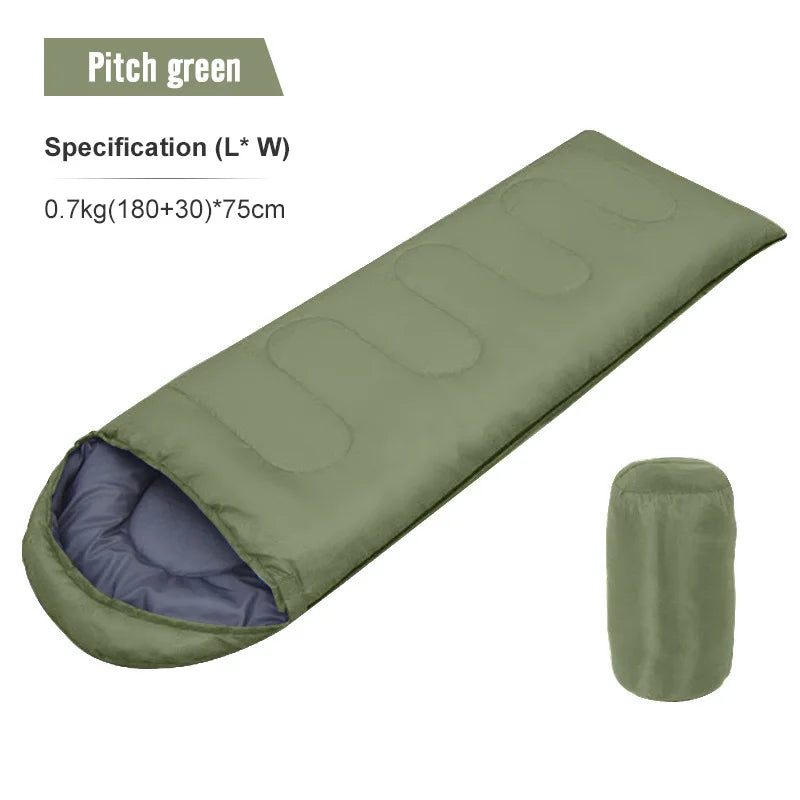 PACOONE Camping Sleeping Bag Lightweight 4 Season Warm Envelope Backpacking Outdoor Mummy Cotton Winter Sleeping Bag