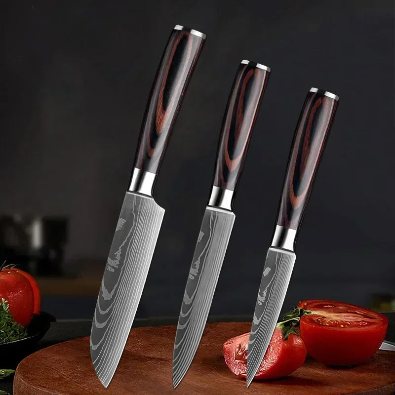 Kitchen Knives High Stainless Steel Chef Knife Slicing Butcher Boning Knife Cleaver Meat Vegetables Fruit Fish Filleting Knife