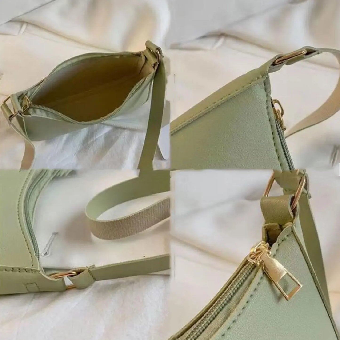 PU New Ladies Fashion Handbag Retro Pure Color Macaron Small Square Bag Hundreds of Shoulder Bags Casual Women's Bags
