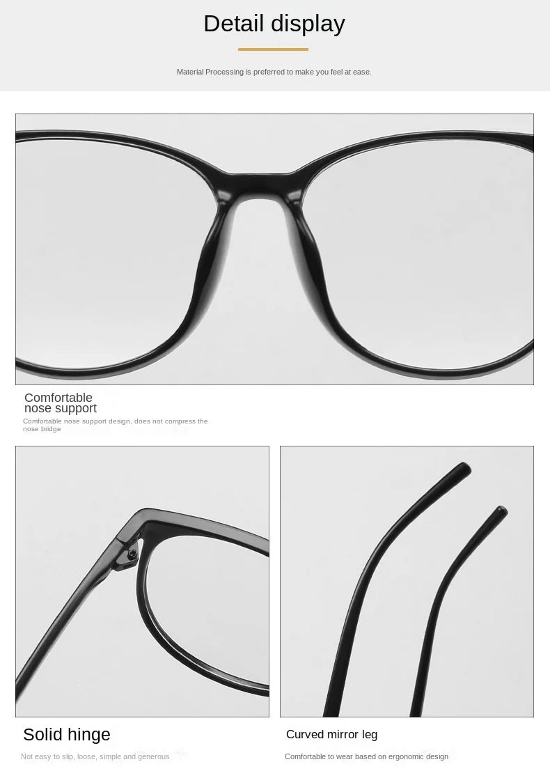 Transparent Computer Glasses Frame Women Men Anti Blue Light Round Eyewear Blocking Glasses Optical Spectacle Eyeglass