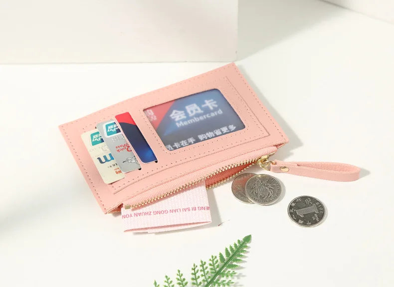 Mini Business Portfolio of Men, Credit Card Design Pu, Girl, Lady, Name Women's Bag