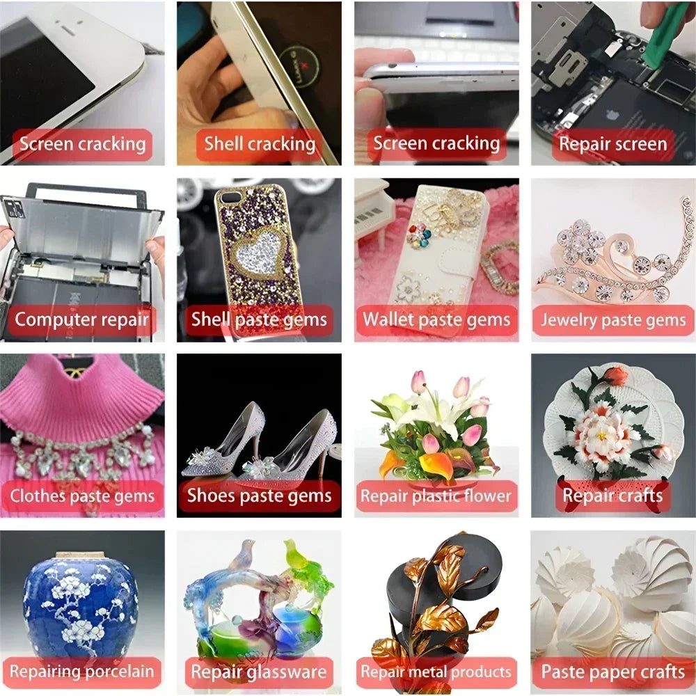 Car 15/50/110ml B-7000 Glue E-8000 Adhesive Epoxy Resin Repair Cell Phone Touch Screen Liquid Glue Jewelry Craft Adhesive Glue