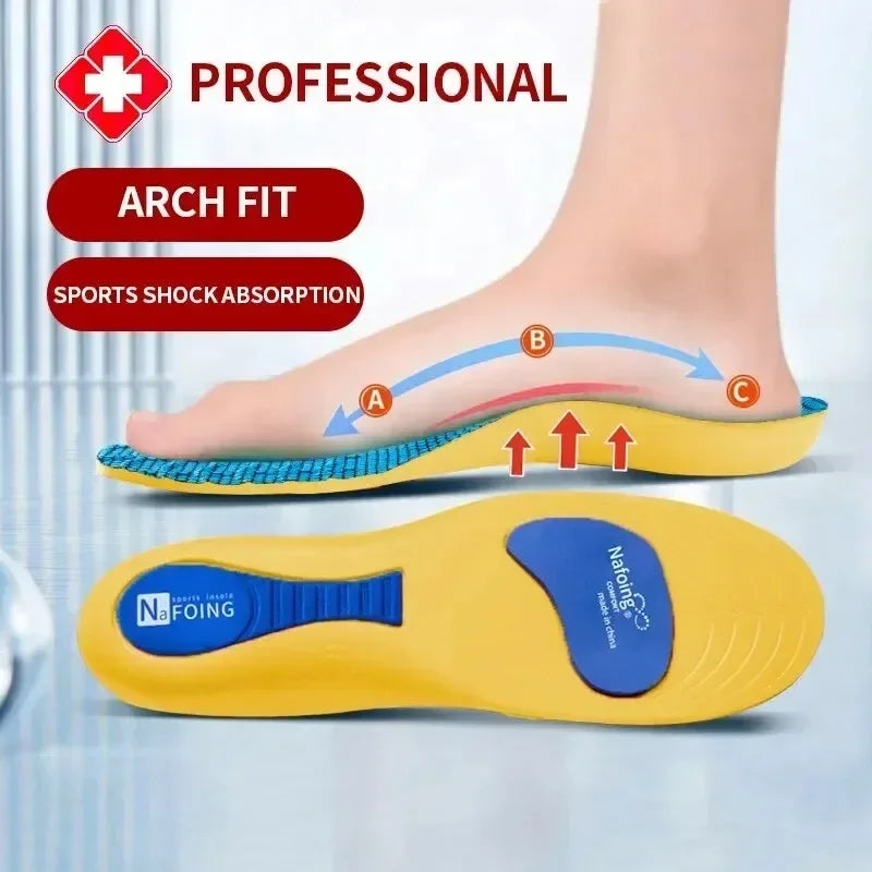Sports Insoles for Shoes 5D Massage Soft Deodorant Breathable Shock Absorbant Cushion Running Insoles for Feet Men Women