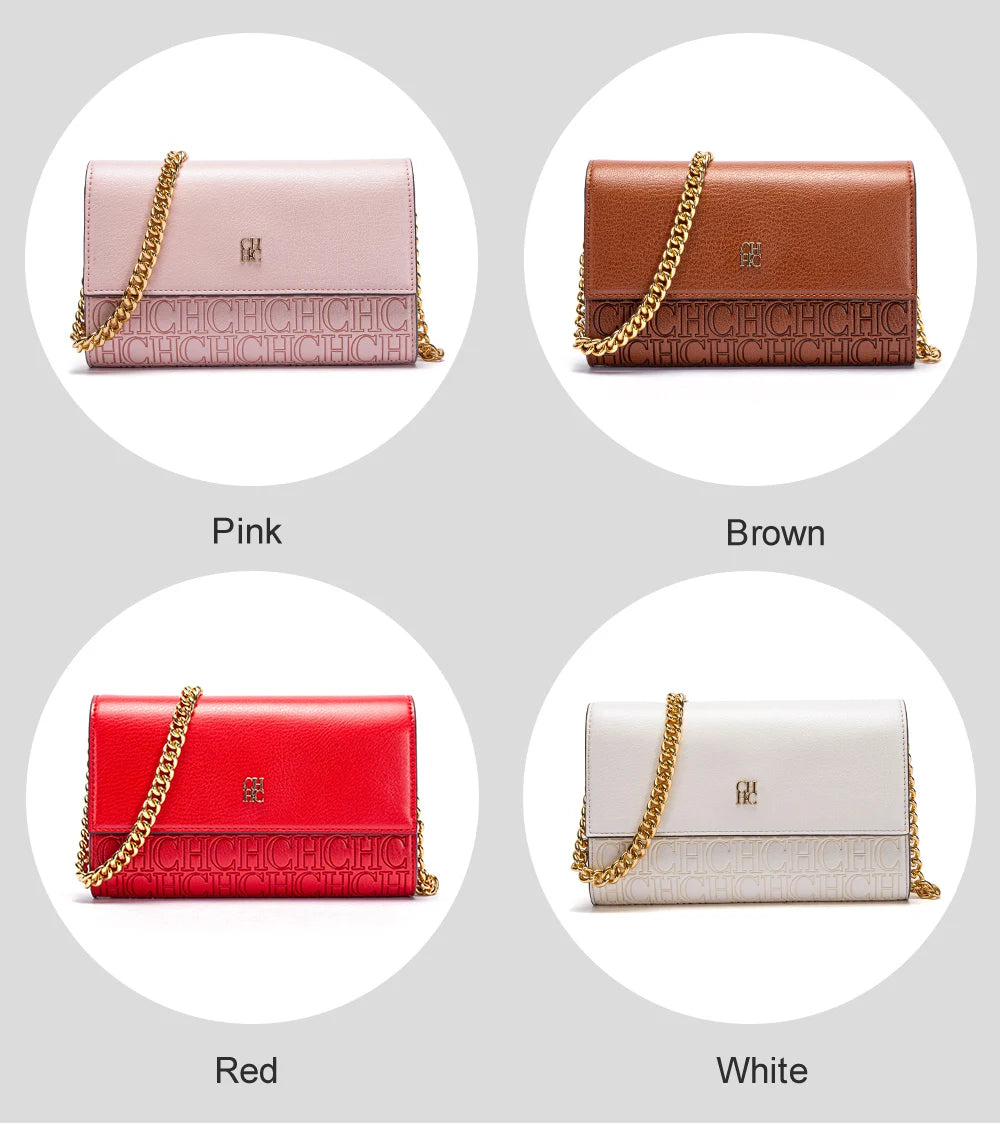 CH Ladies Chain Bag Multicolor Retro Simple Multifunctional Elegant Exquisite Chain Shoulder Strap Design Ladies Shoulder Bag