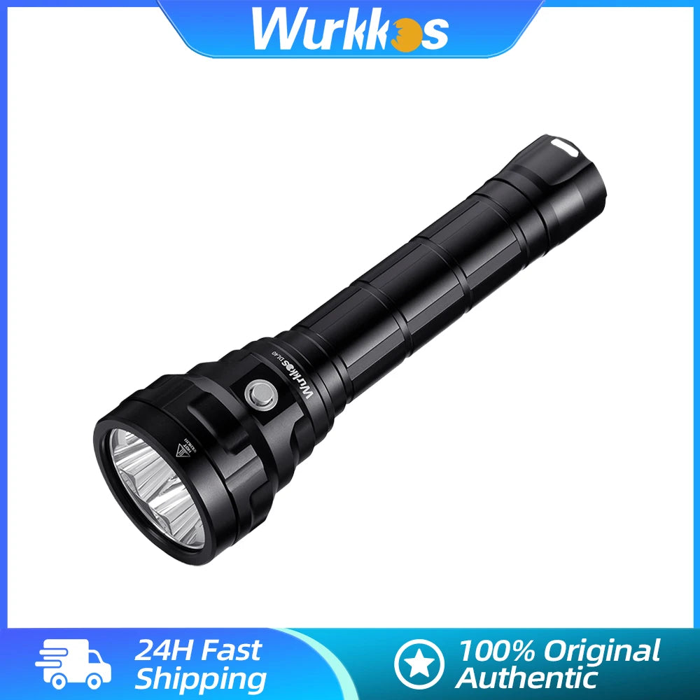 Wurkkos DL40 Scuba Diving Lamp 26650 Ultra Powerful Flashlight 5000LM 4*LH351D LED Work Light IPX-8 Underwater Fishing Lantern