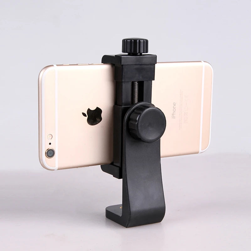 Universal Smartphone Holder Tripod Rotatable Bracket with 1/4inch Screw Adjustable Clip for Phone Cell Selfie Stick Camera Stand