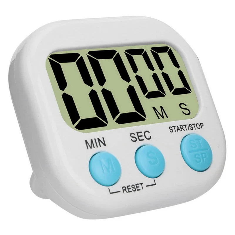 LED Display Counter Alarm Clock Manual Electronic Countdown Sports Magnetic Digital Timer Kitchen Cooking Shower Study Stopwatch