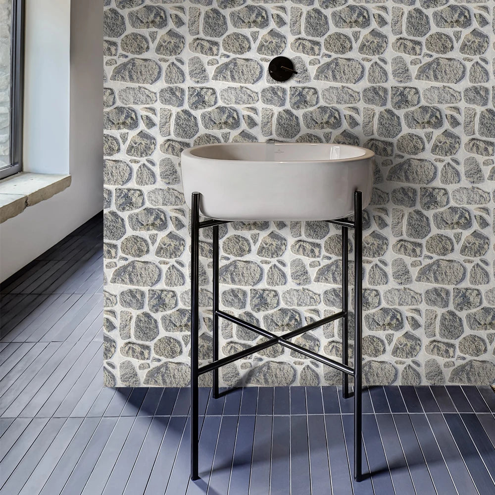 1/10pcs 3D Faux Stone Wall Panels Peel and Stick Wall Tiles Decorative 3D Wall Sticker Self-adhesive Wall Tile Sticker