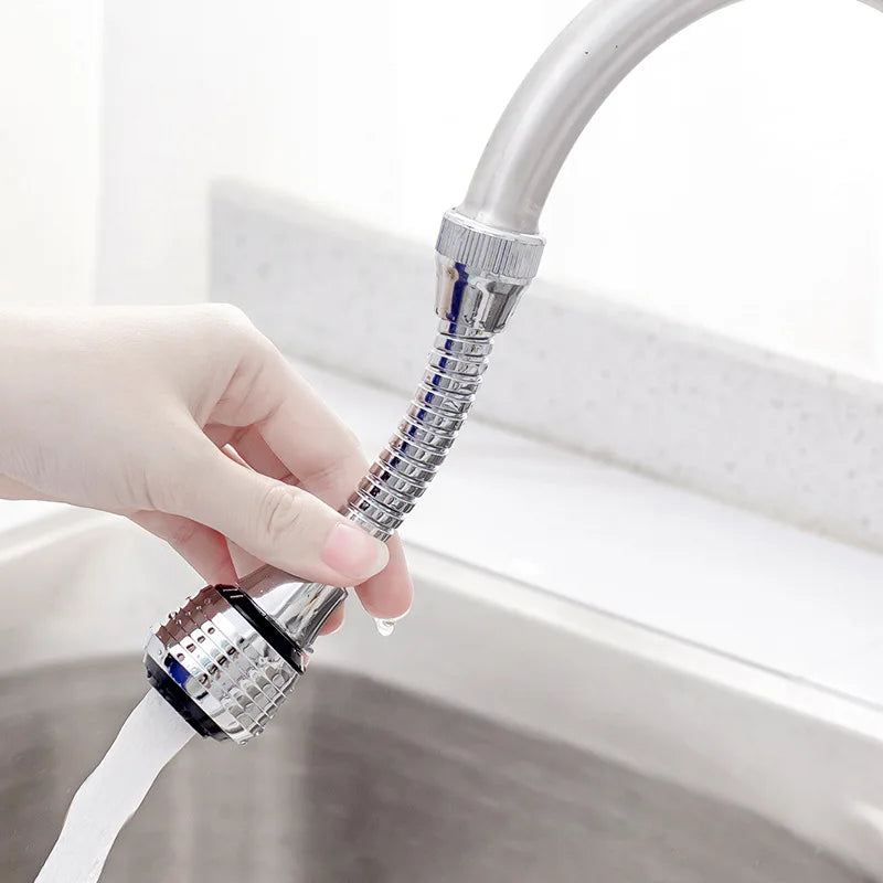 360 ° Adjustment Kitchen Sink Faucet Extender Filter Spray Dual-mode Water-saving Pressurizer for Household Bathroom Gadget