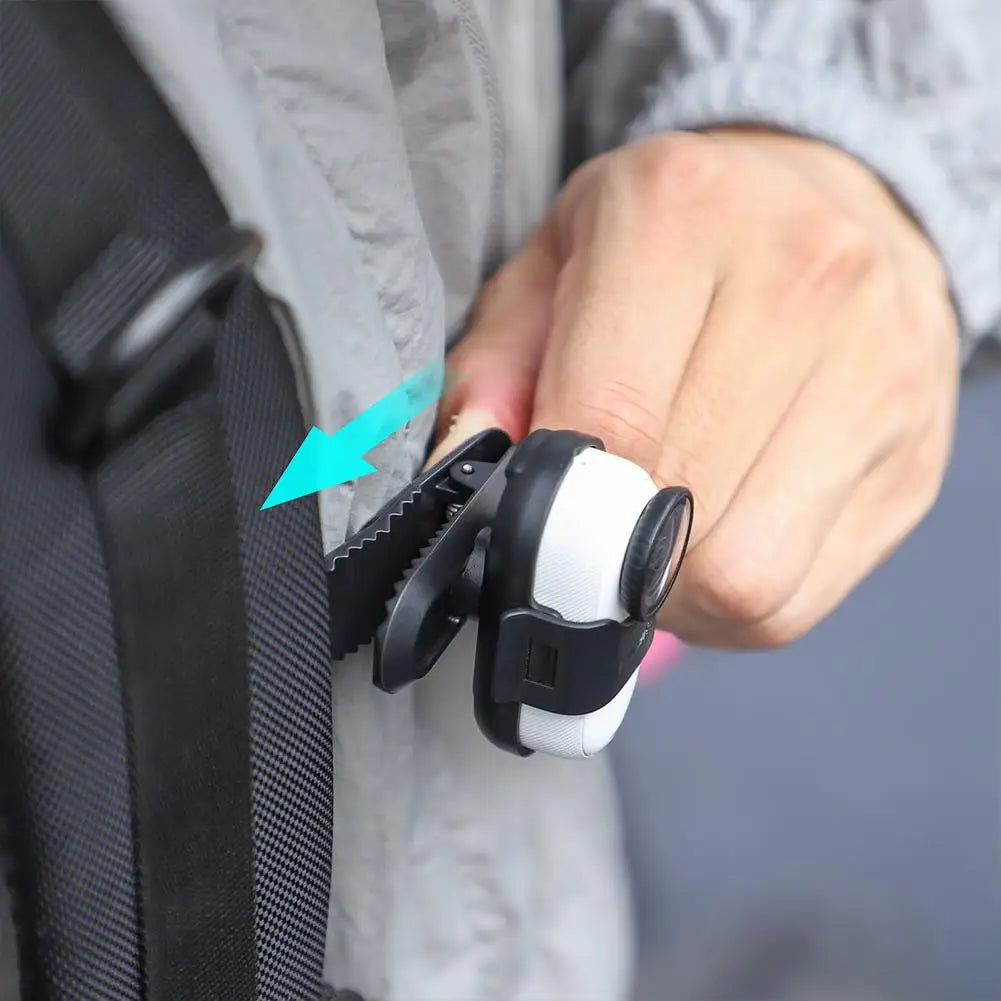 For Insta360 GO 3S Backpack Clip GO3 Sports Camera Stand 360 Degree Rotating Crocodile Clip Camera Accessories