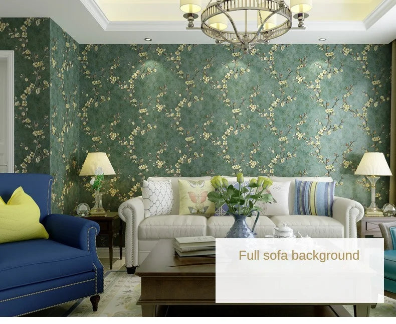 Floral Wallpaper Self-adhesive Warm Girl Bedroom 3d Thickening Wall Decoration Stickers Living Room Restaurant Sofa Background
