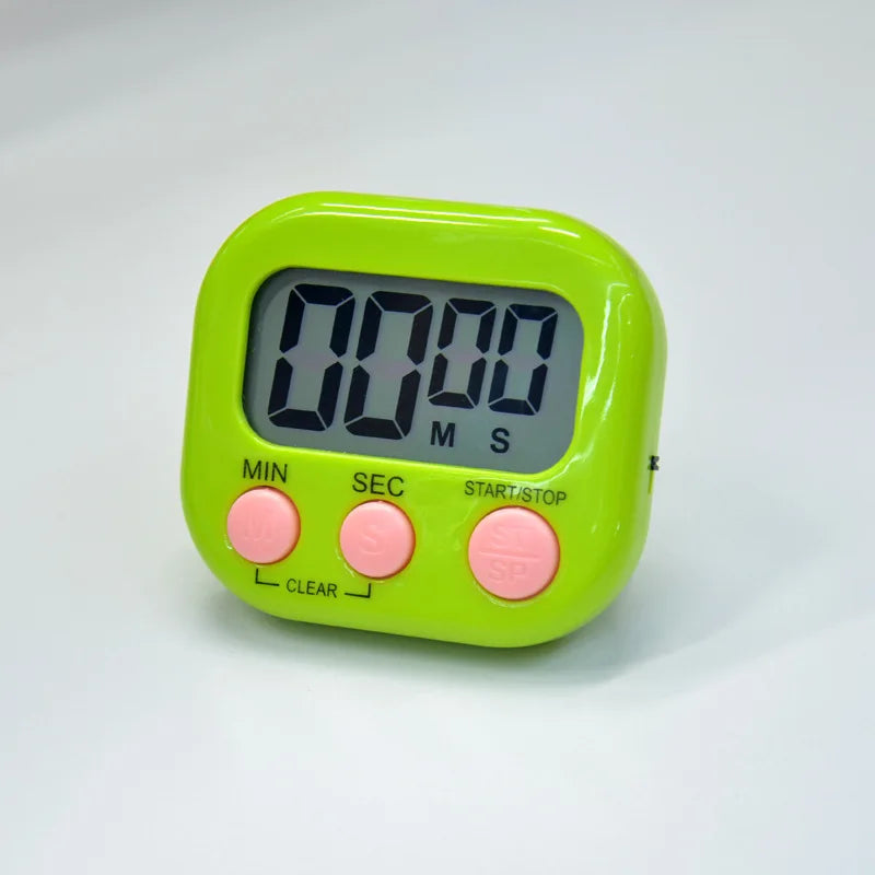LED Display Counter Alarm Clock Manual Electronic Countdown Sports Magnetic Digital Timer Kitchen Cooking Shower Study Stopwatch
