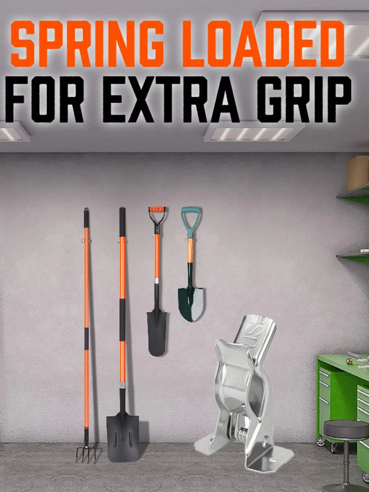 10 Pack Shovel Holder Wall Mount Outdoor Garden Yard Tool Organizer for Garage Shed Organizers and Storage Hooks