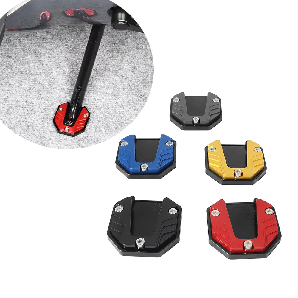 Motorcycle Bikes Kickstand Extender Foot Side Stand Extension Foot Pad Support Plate Motorcycle Accessories