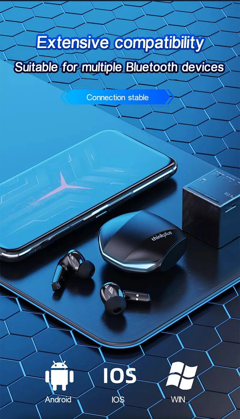 5PCS Original Lenovo GM2 Pro Wireless Bluetooth Earphones Stereo Noise Reduction Universal Sports Headset Microphone for Xiaomi