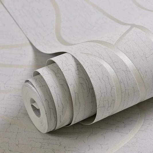 53cm minimalist modern European style non-woven wallpaper  3D curved stripe decoration  room background wall sticker