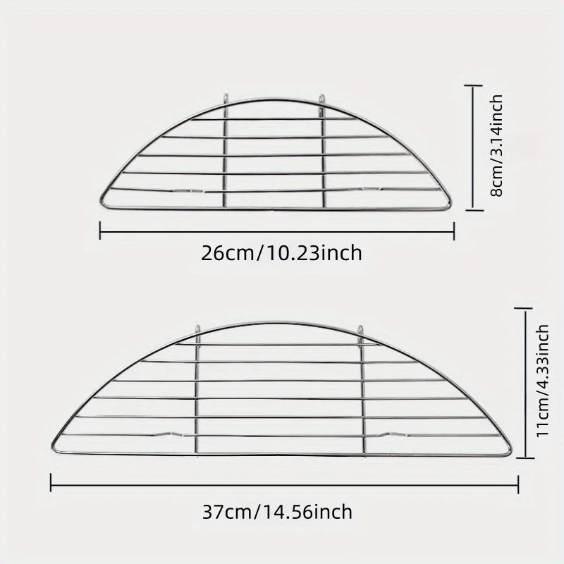 1pc, Outdoor Grill Stainless Steel Barbecue Grill Anti-deformation Steamer Anti-Scalding Barbecue Accessories