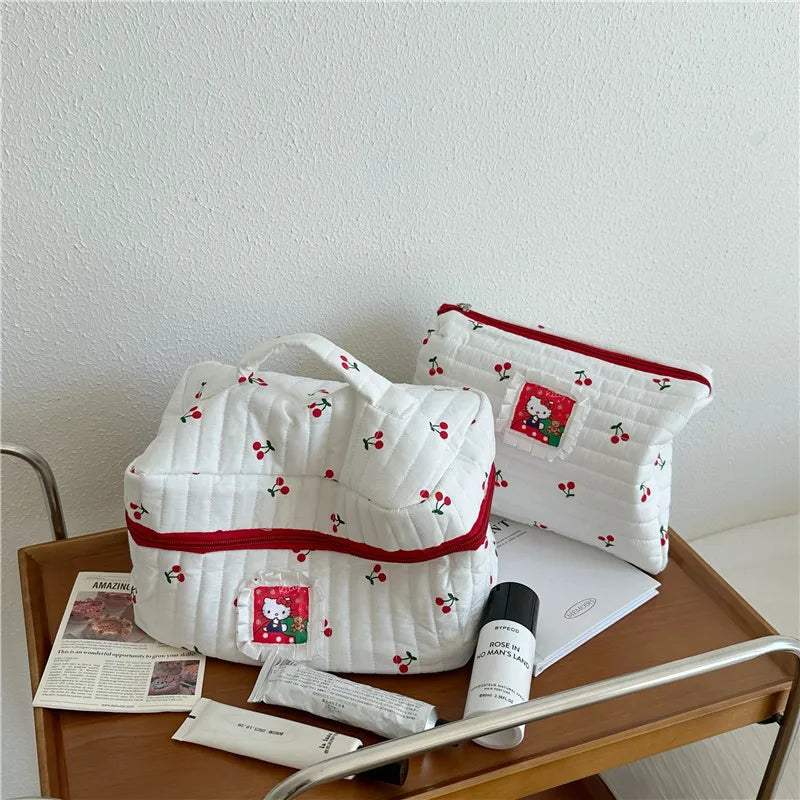 Ladies Cute Large Capacity Cat Makeup Bag Instagram Travel Portable Toilet Bag