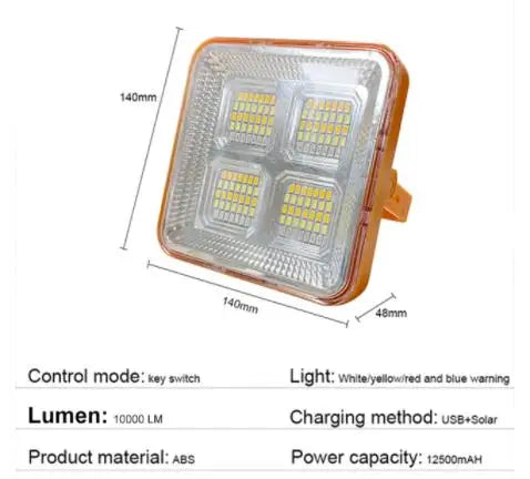 20000mah Portable solar lantern LED Tent Light Rechargeable Lantern Emergency Night Market Light Outdoor Camping Bulb Lamp
