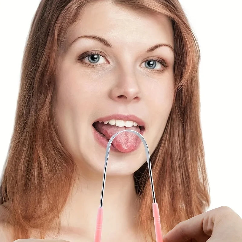 New Stainless Steel Tongue Scraper Oral Tongue Cleaner Brush Tongue Toothbrush Oral Hygiene High Quality Tounge Scraper