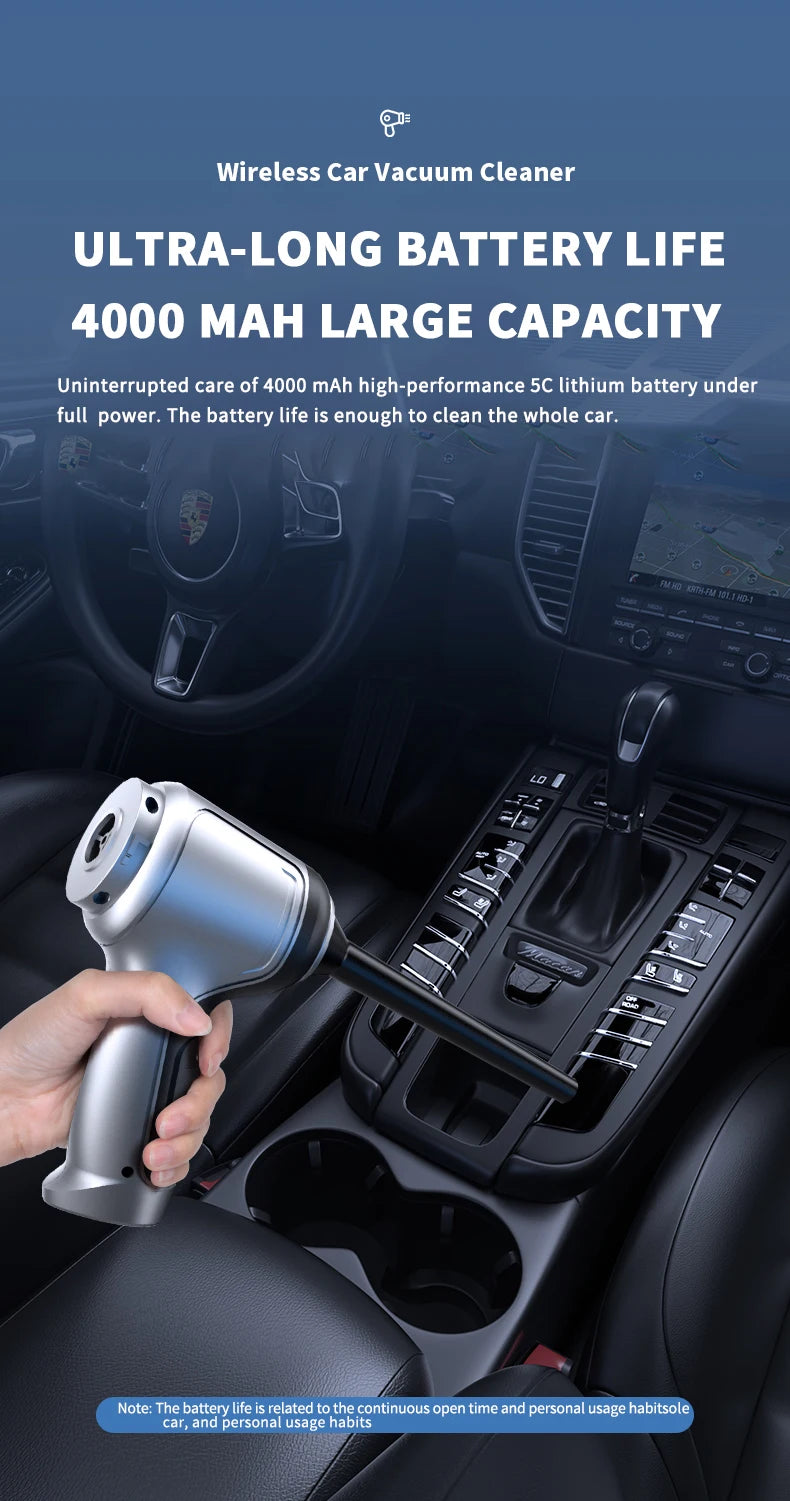 Vacuum Cleaner For Car Wireless Portable Vacuum Cleaner Cleaning Machine Car Accsesories Home Appliance Electric Devices For Car