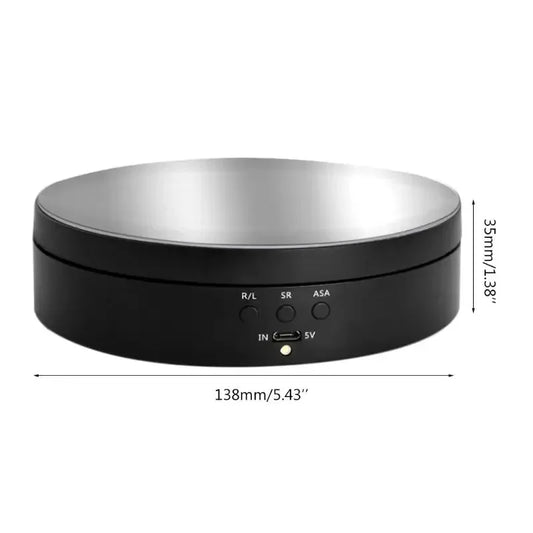 Three Speeds Motorised Rotating Mirror Display Stand,360 Degree Turntable, Jewellery Holder,USB Power Supply, Rotating Shooting