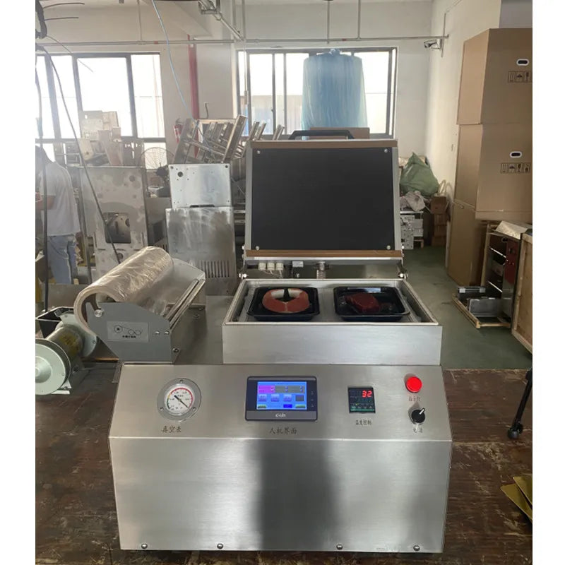 Hygine  Vacuum Plastic Skin Pack Machine Tray Sealer Packaging Machine for Food Seafood