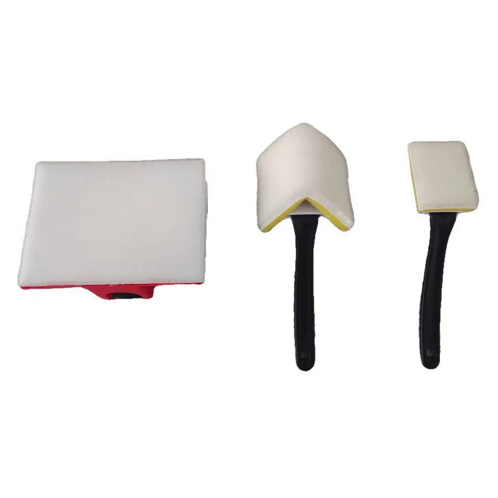 4pcs Paint Edger Tools Small Corner Painting Tool Edge Painter with Touch-up Pad Practical Paint Cutting Edge Tool