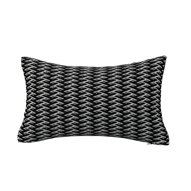 Stripe Jacquard Square Cushion Cover, Beige, Grey, Brown, Pillow Covers for Sofa, Car, Living Room, Hot Popular