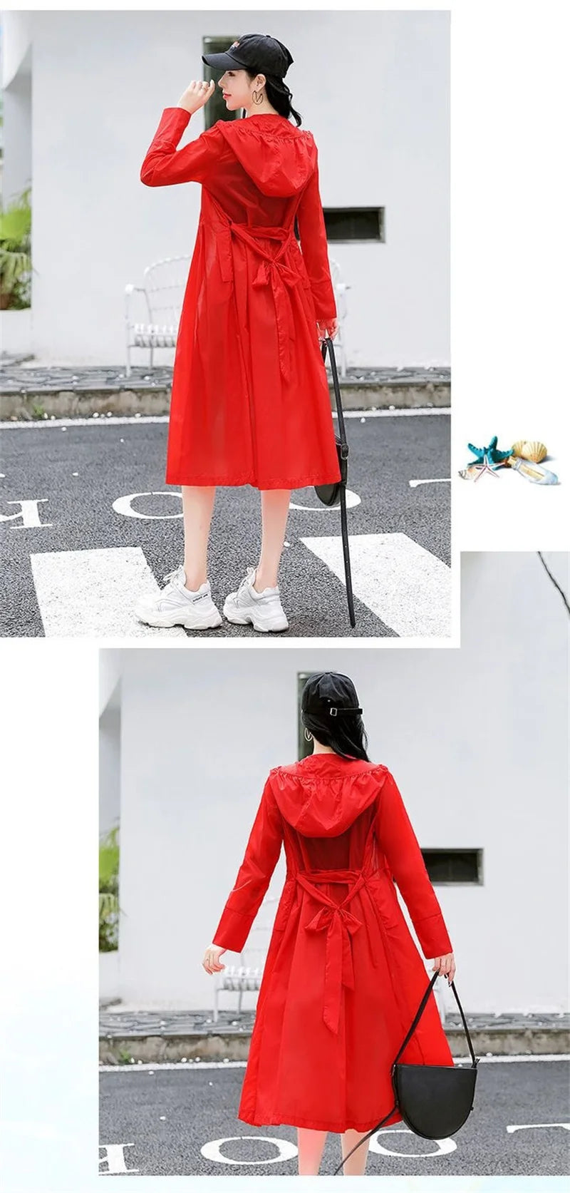 2025Spring Summer New Sunscreen Jacket Ladies Loose Hooded Windbreaker Western-Style Long Sun Protection Clothing Coat Women Top