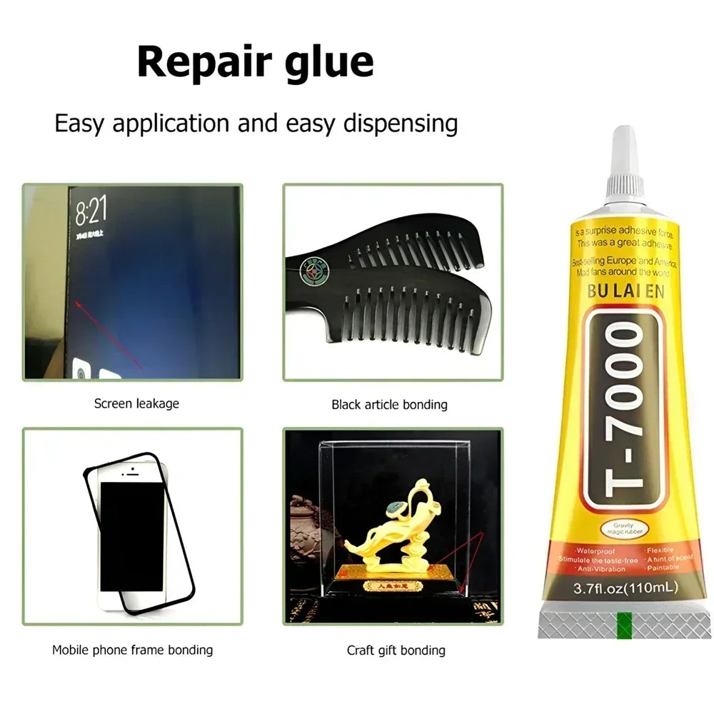 Car 15/50/110ml B-7000 Glue E-8000 Adhesive Epoxy Resin Repair Cell Phone Touch Screen Liquid Glue Jewelry Craft Adhesive Glue