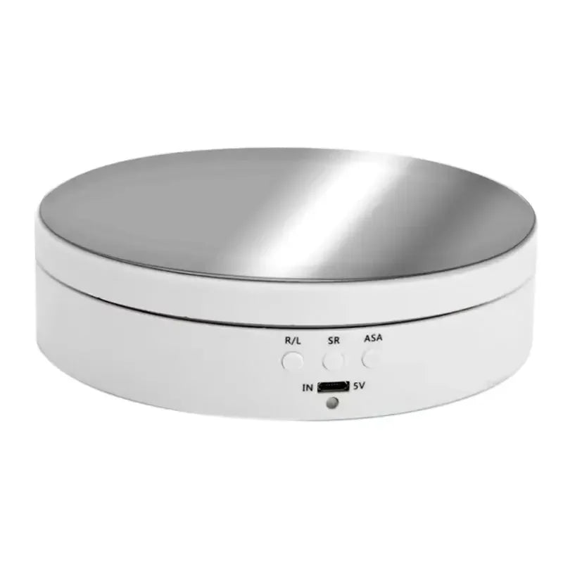 Three Speeds Motorised Rotating Mirror Display Stand,360 Degree Turntable, Jewellery Holder,USB Power Supply, Rotating Shooting