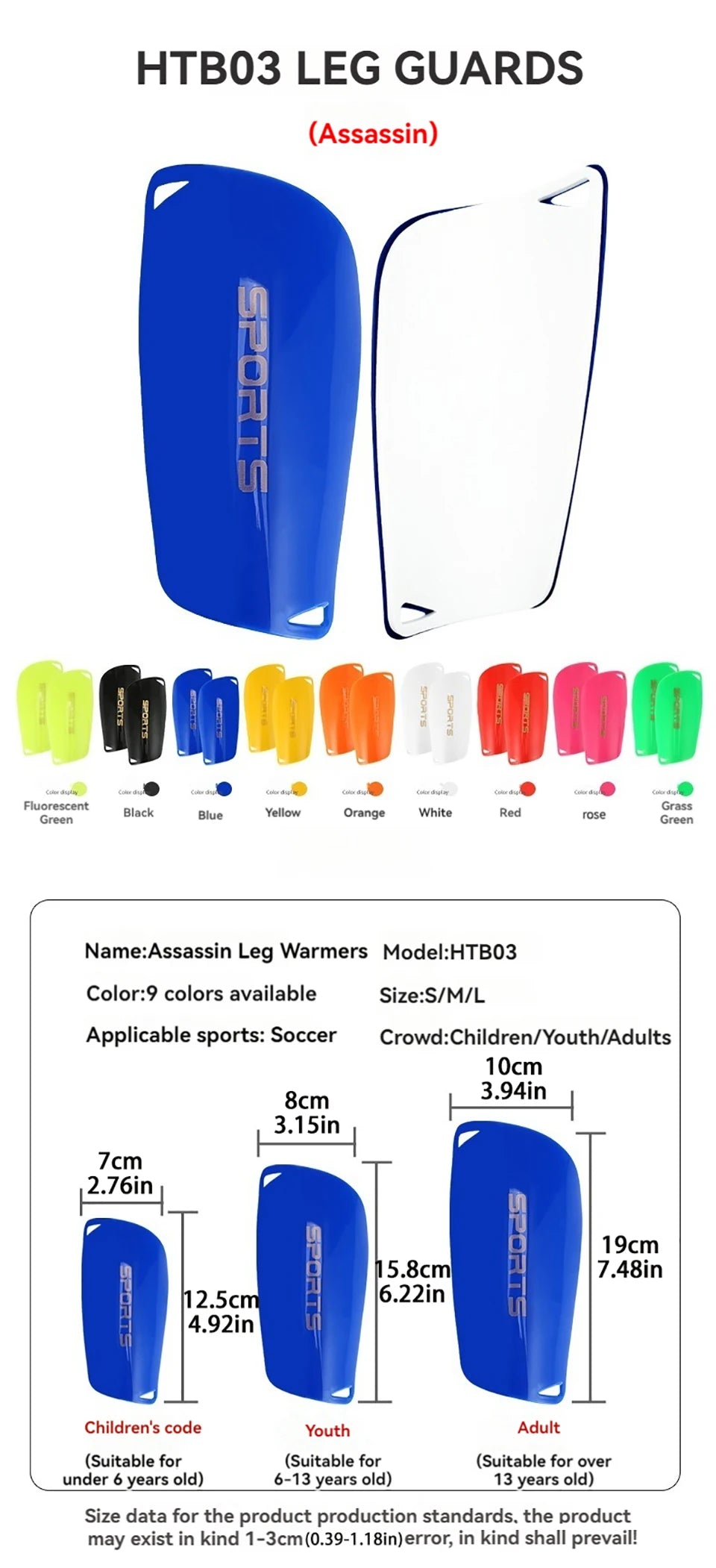 Loogdeel 1 Pair Soccer Shin Pad Cover Football Shin Holder Leg Protector Leg Guard Kids Boy Men Shin Pad Sportswear Accessory