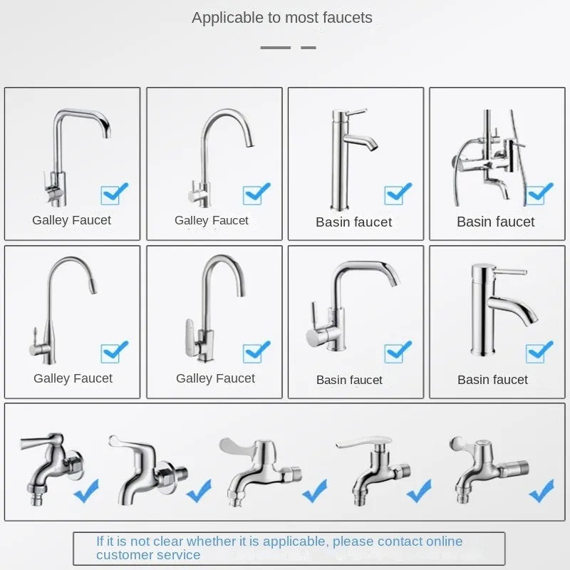 360 ° Adjustment Kitchen Sink Faucet Extender Filter Spray Dual-mode Water-saving Pressurizer for Household Bathroom Gadget